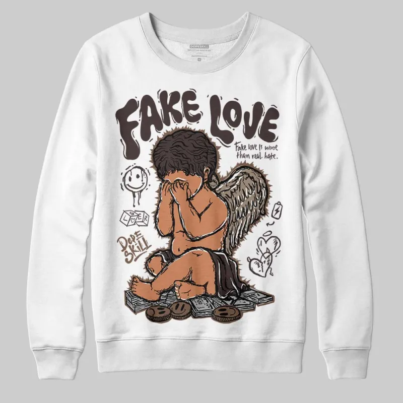 Baroque Brown 12s DopeSkill Sweatshirt False Love Graphic sold by DopeSkill