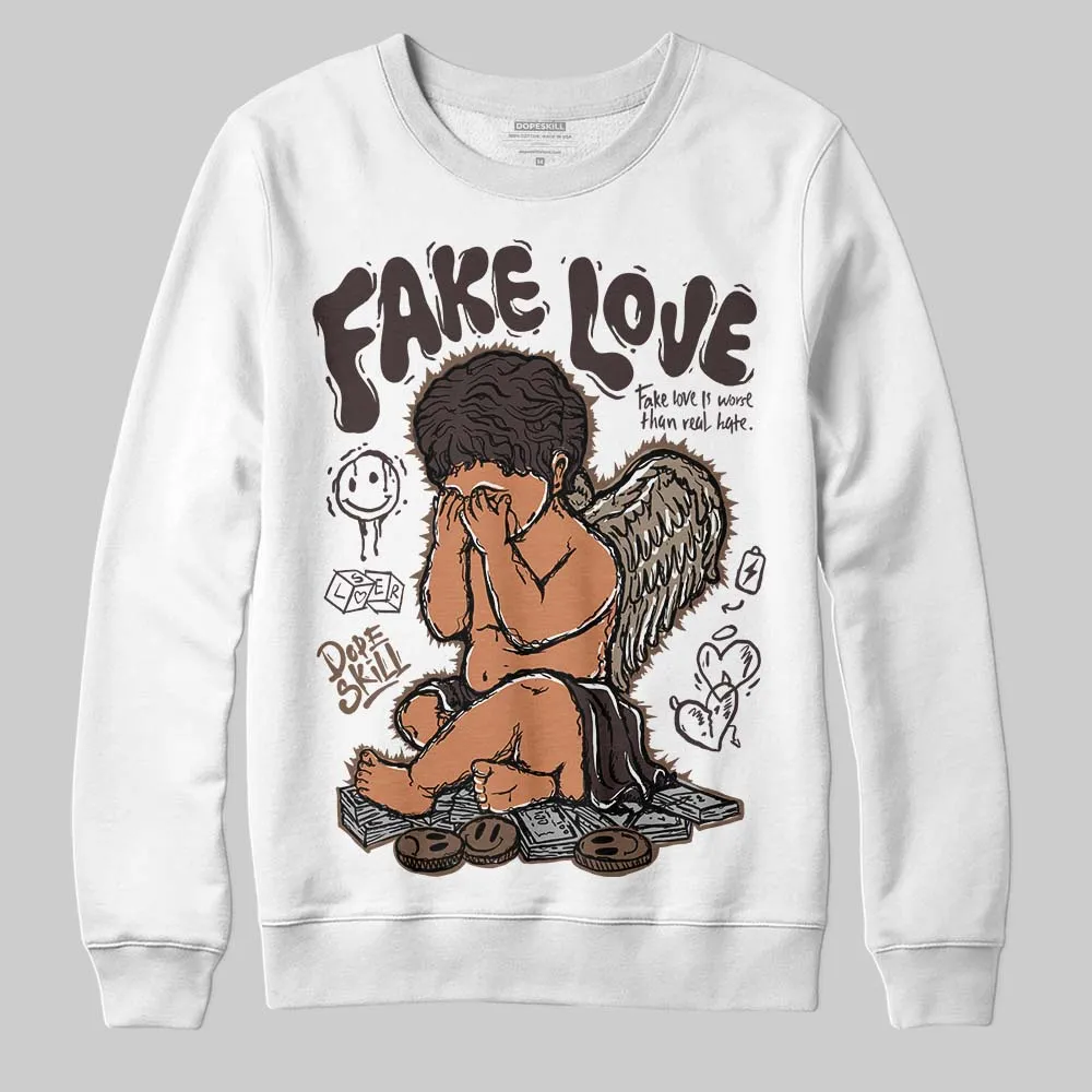 Baroque Brown 12s DopeSkill Sweatshirt False Love Graphic sold by DopeSkill