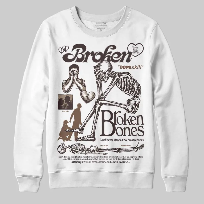 Baroque Brown 12s DopeSkill Sweatshirt Broken Bones Graphic sold by DopeSkill