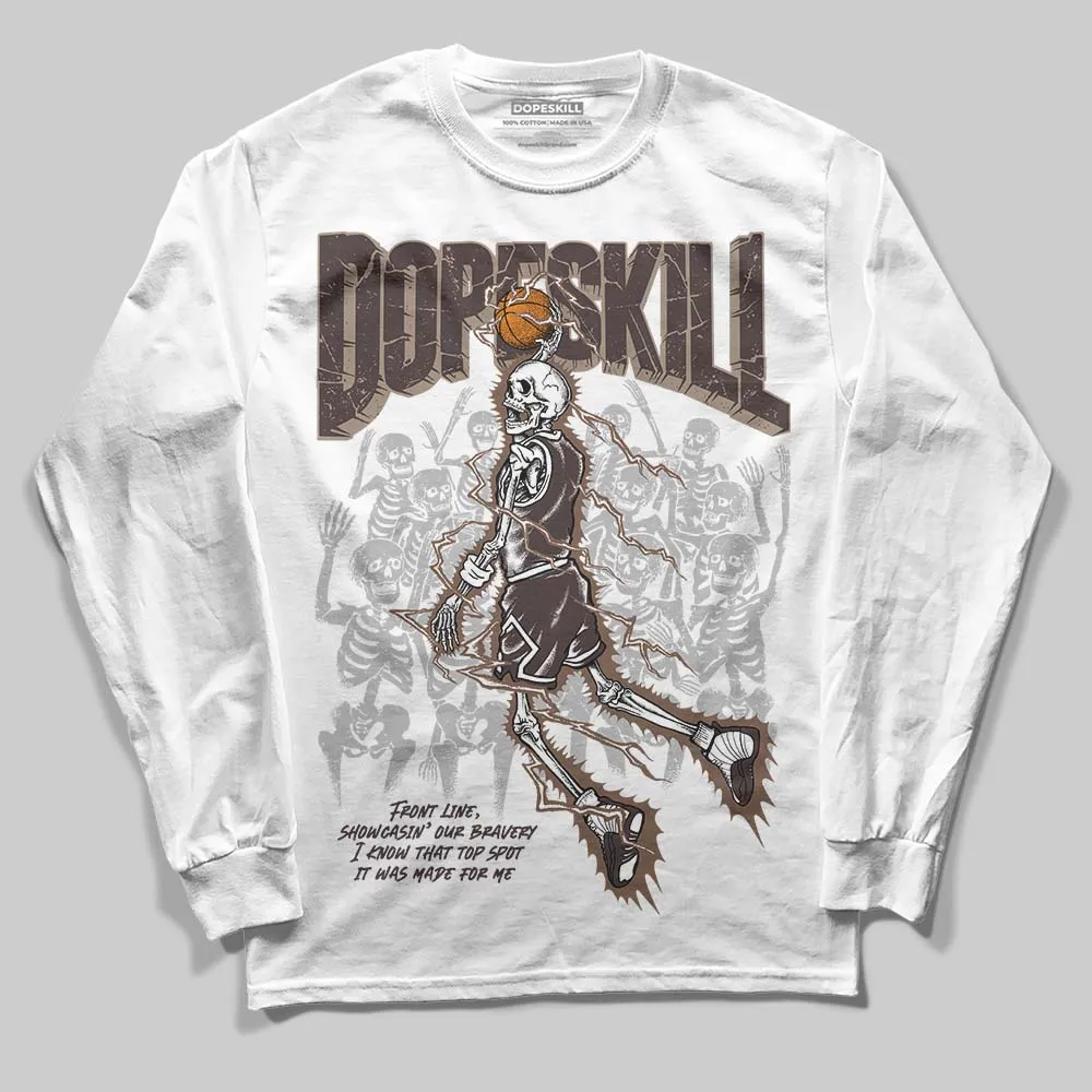 Baroque Brown 12s DopeSkill Long Sleeve T-Shirt Thunder Dunk Graphic sold by DopeSkill