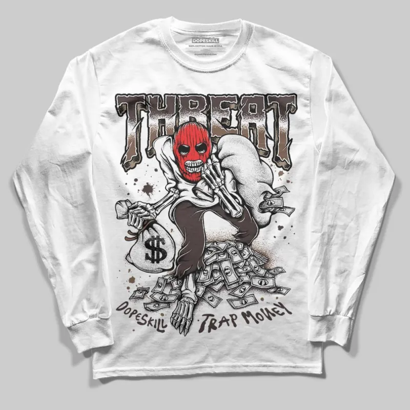 Baroque Brown 12s DopeSkill Long Sleeve T-Shirt Threat Graphic sold by DopeSkill