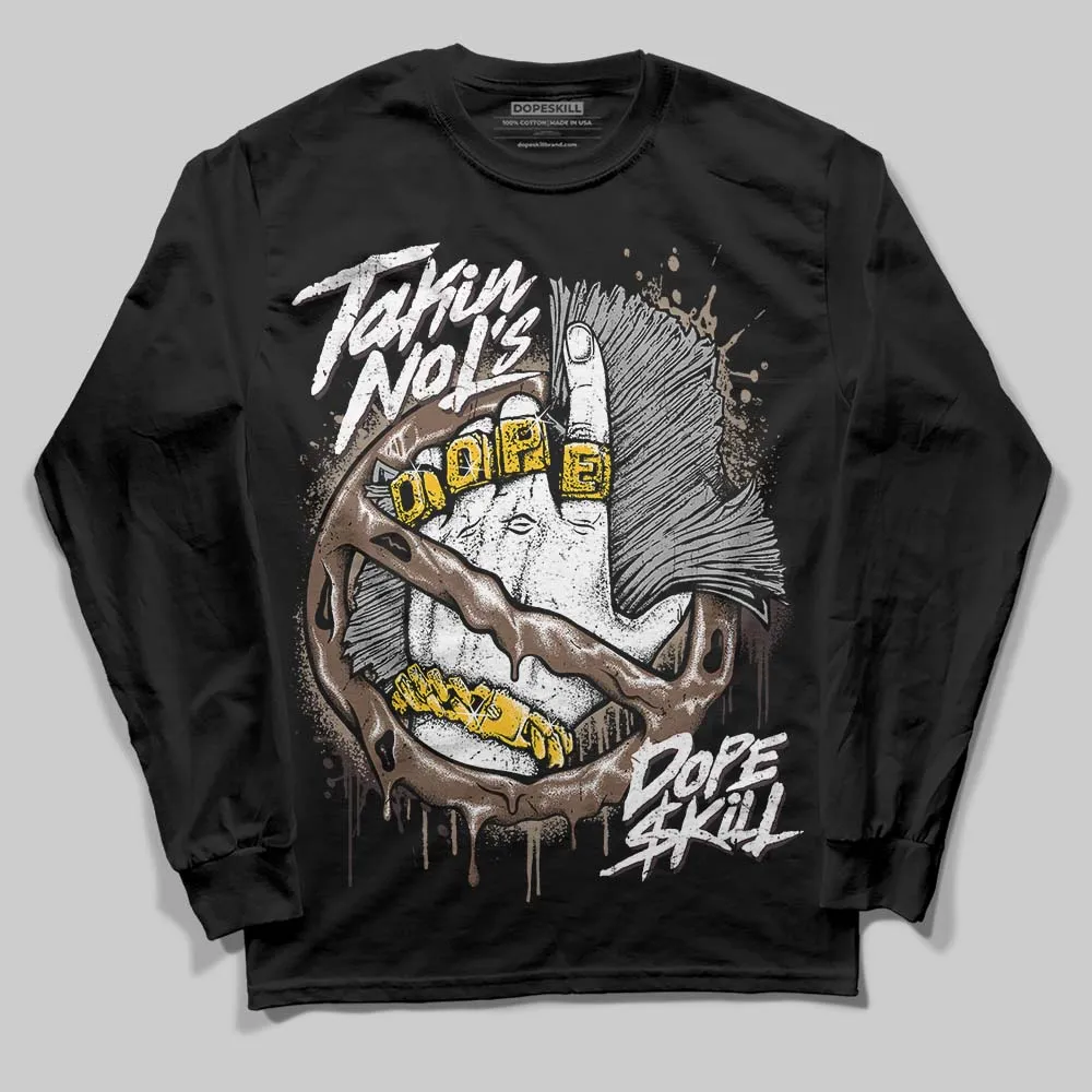 Baroque Brown 12s DopeSkill Long Sleeve T-Shirt Takin No L's Graphic sold by DopeSkill product image thumbnail 2