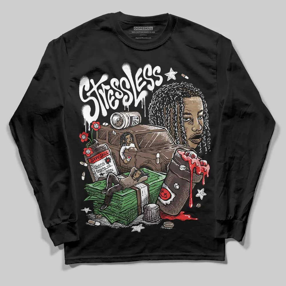 Baroque Brown 12s DopeSkill Long Sleeve T-Shirt Stressless Graphic sold by DopeSkill product image thumbnail 2
