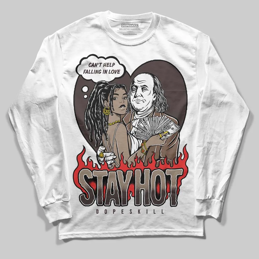 Baroque Brown 12s DopeSkill Long Sleeve T-Shirt Stay Hot Graphic sold by DopeSkill