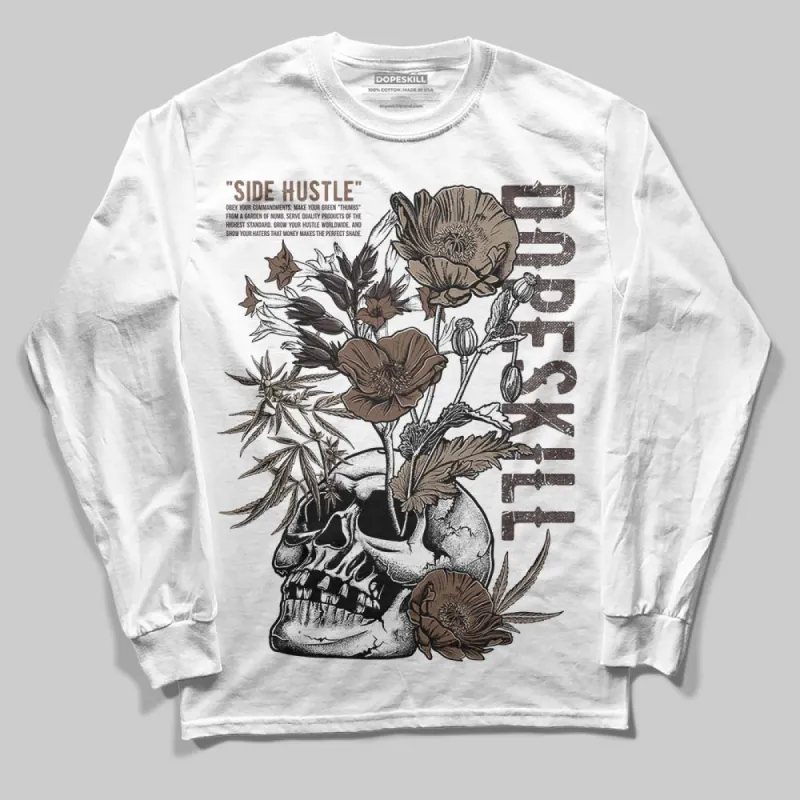 Baroque Brown 12s DopeSkill Long Sleeve T-Shirt Side Hustle Graphic sold by DopeSkill