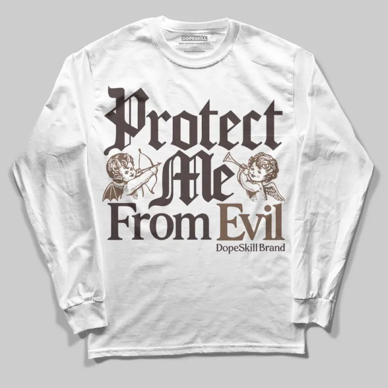 Baroque Brown 12s DopeSkill Long Sleeve T-Shirt Protect Me From Evil Graphic sold by DopeSkill
