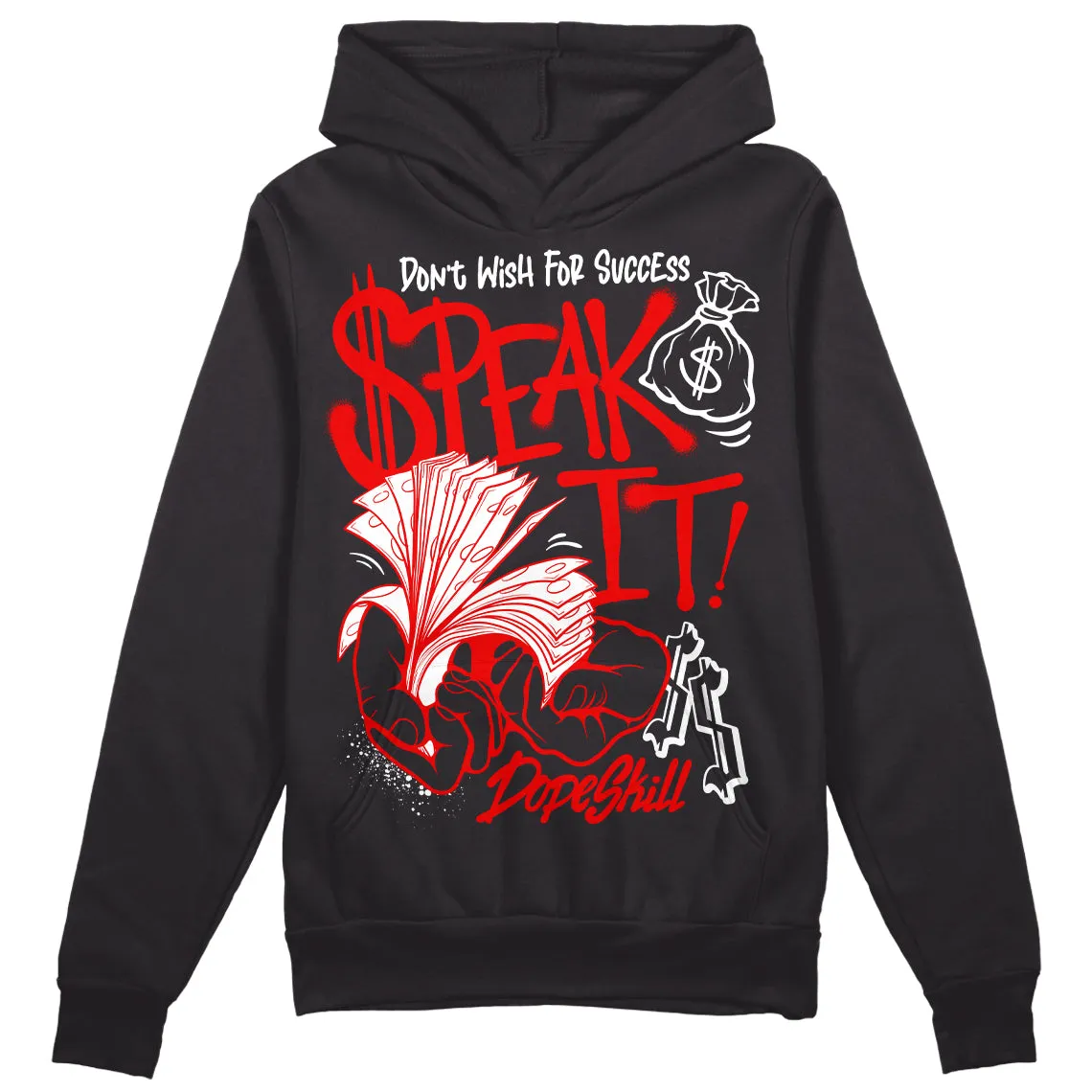 Cherry 12s DopeSkill Hoodie Sweatshirt Speak It Graphic sold by DopeSkill product image thumbnail 2