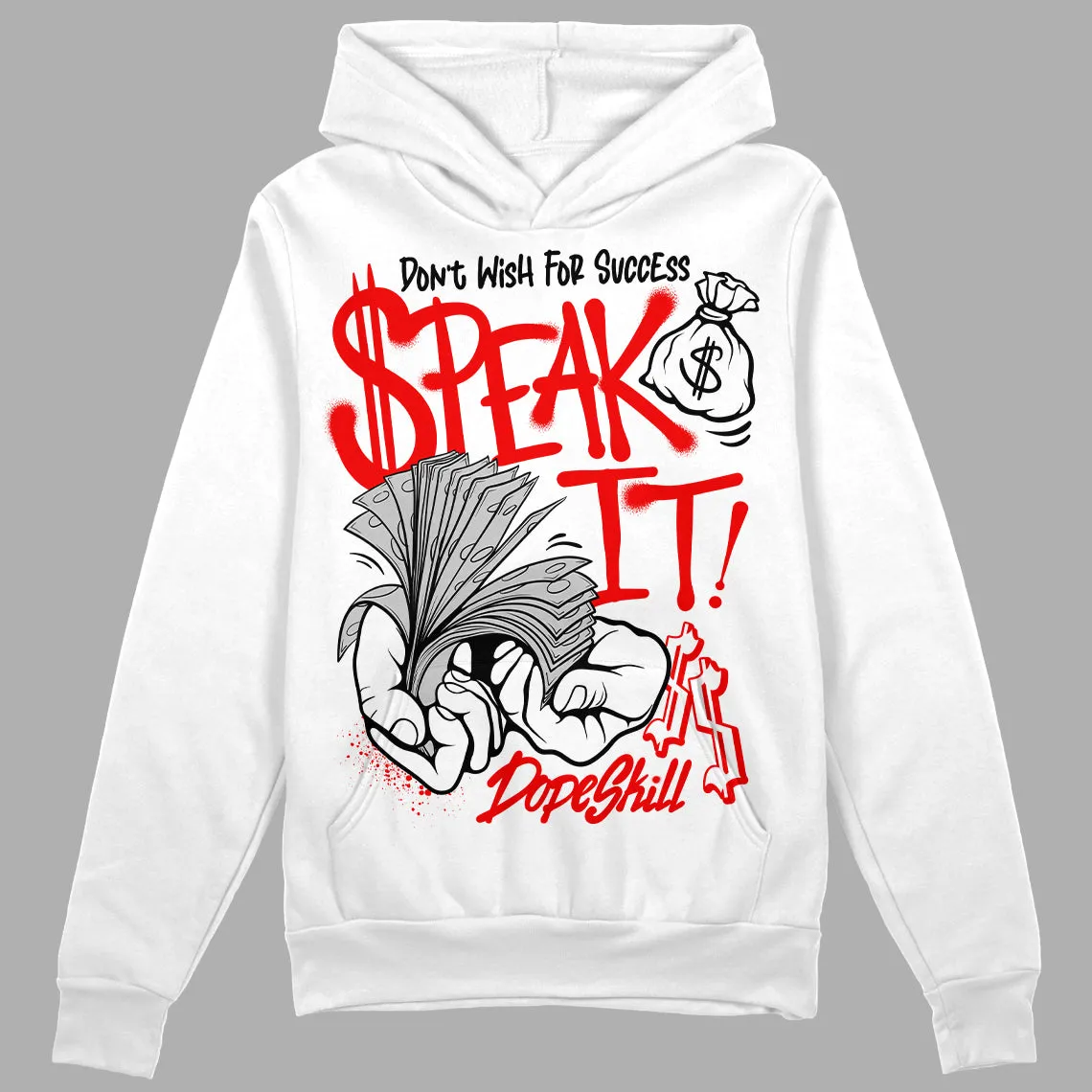 Cherry 12s DopeSkill Hoodie Sweatshirt Speak It Graphic sold by DopeSkill