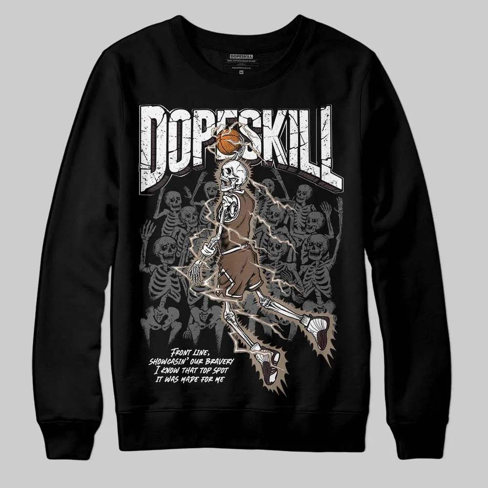 Baroque Brown 12s DopeSkill Sweatshirt Thunder Dunk Graphic sold by DopeSkill product image thumbnail 2