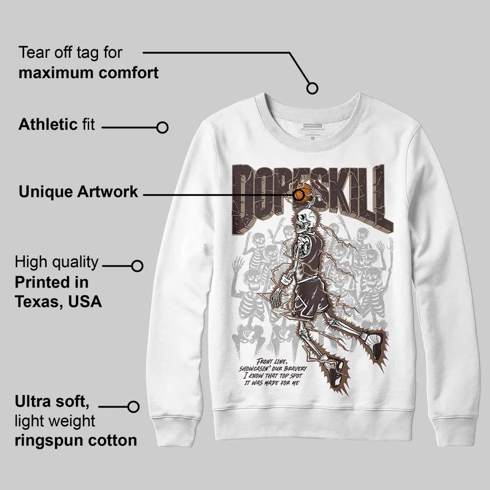 Baroque Brown 12s DopeSkill Sweatshirt Thunder Dunk Graphic sold by DopeSkill product image thumbnail 3
