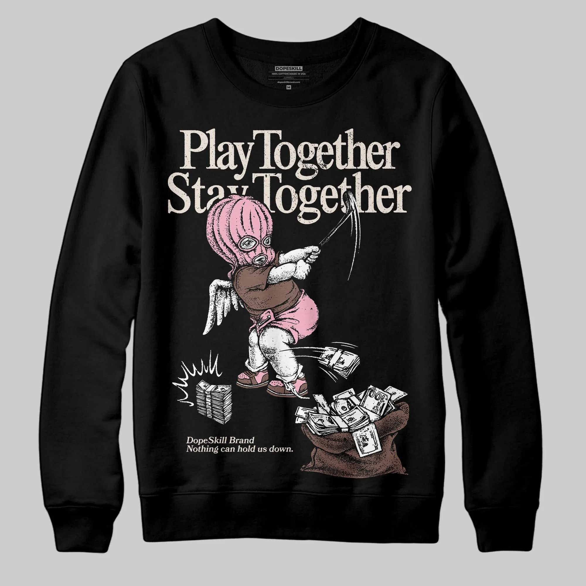 Campus 00s Dust Cargo Clear Pink DopeSkill Sweatshirt Play together, Stay together Graphic sold by DopeSkill product image thumbnail 2