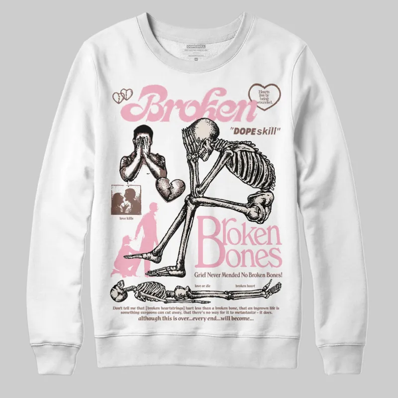 Campus 00s Dust Cargo Clear Pink DopeSkill Sweatshirt Broken Bones Graphic sold by DopeSkill