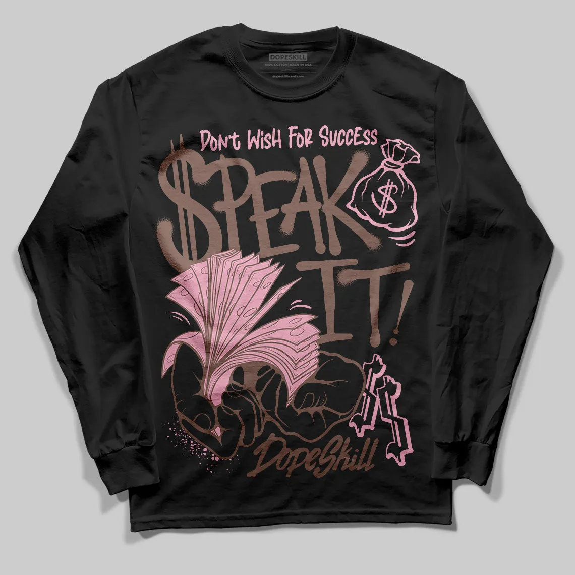 Campus 00s Dust Cargo Clear Pink DopeSkill Long Sleeve T-Shirt Speak It Graphic sold by DopeSkill product image thumbnail 2