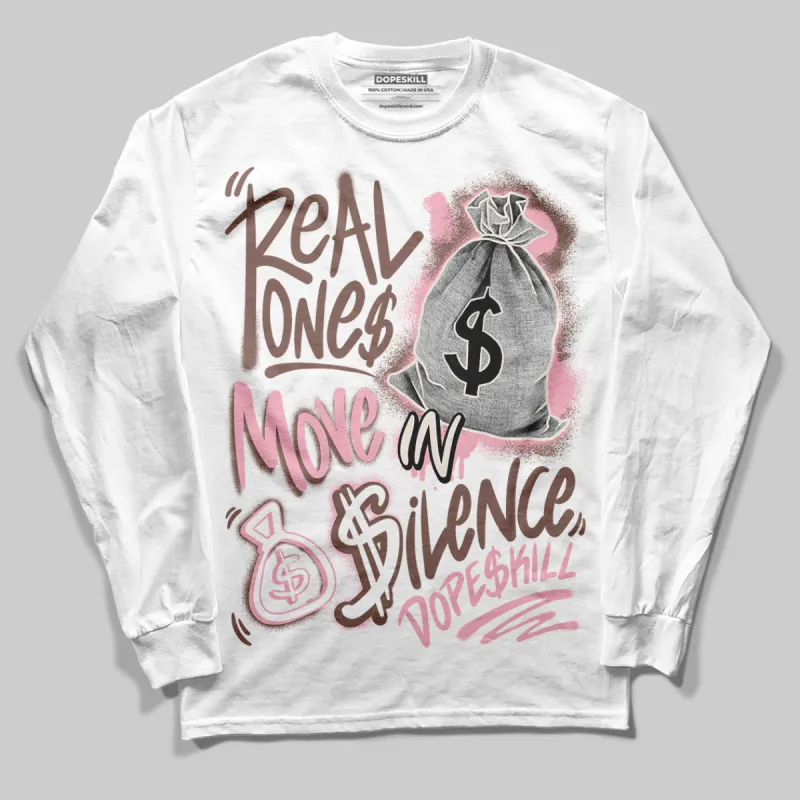 Campus 00s Dust Cargo Clear Pink DopeSkill Long Sleeve T-Shirt Real Ones Move In Silence Graphic sold by DopeSkill