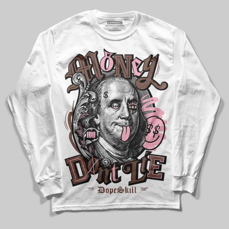 Campus 00s Dust Cargo Clear Pink DopeSkill Long Sleeve T-Shirt Money Don't Lie Graphic sold by DopeSkill