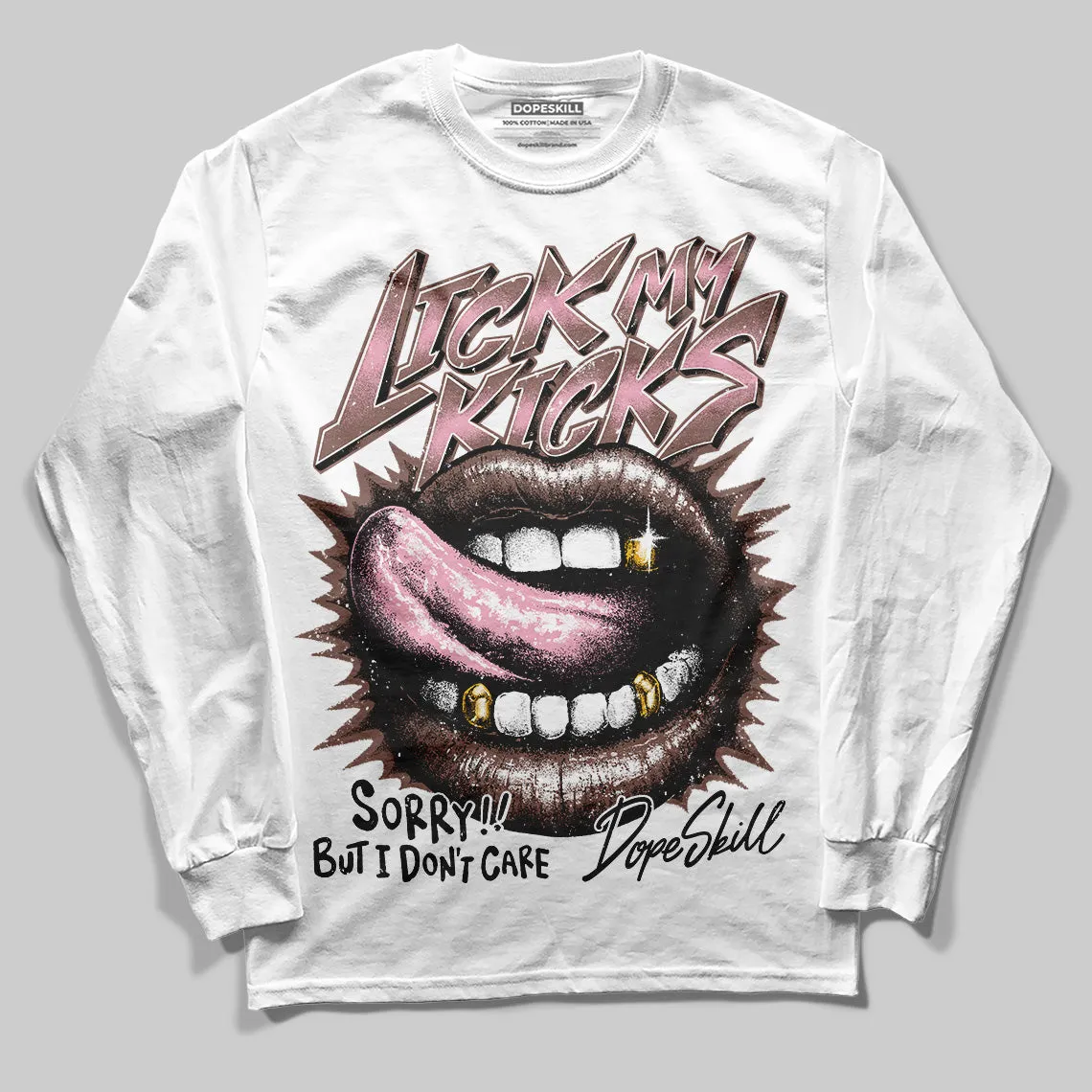 Campus 00s Dust Cargo Clear Pink DopeSkill Long Sleeve T-Shirt Lick My Kicks Graphic sold by DopeSkill