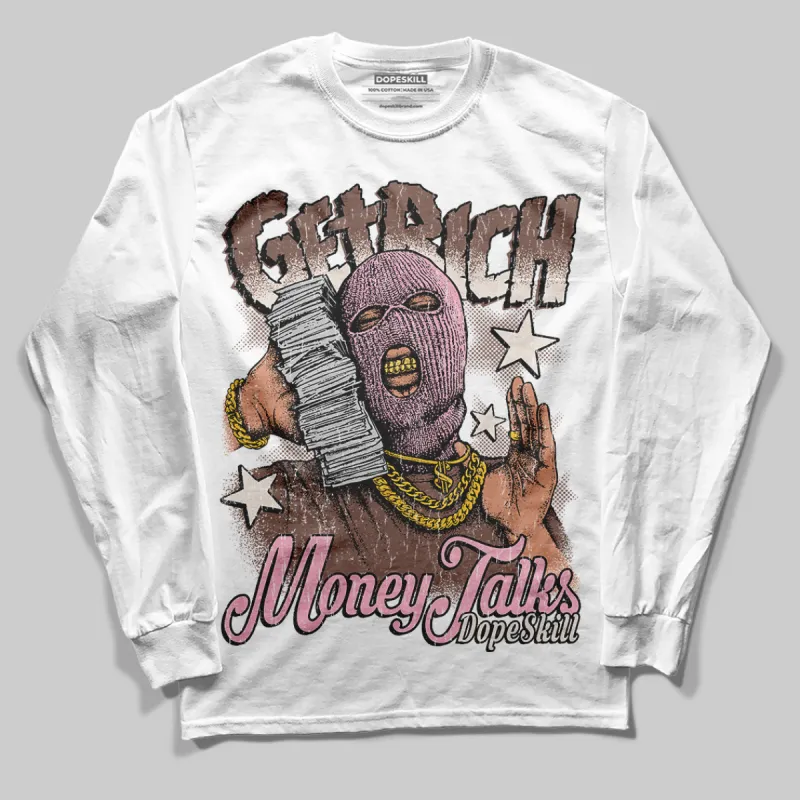 Campus 00s Dust Cargo Clear Pink DopeSkill Long Sleeve T-Shirt Get Rich Graphic sold by DopeSkill