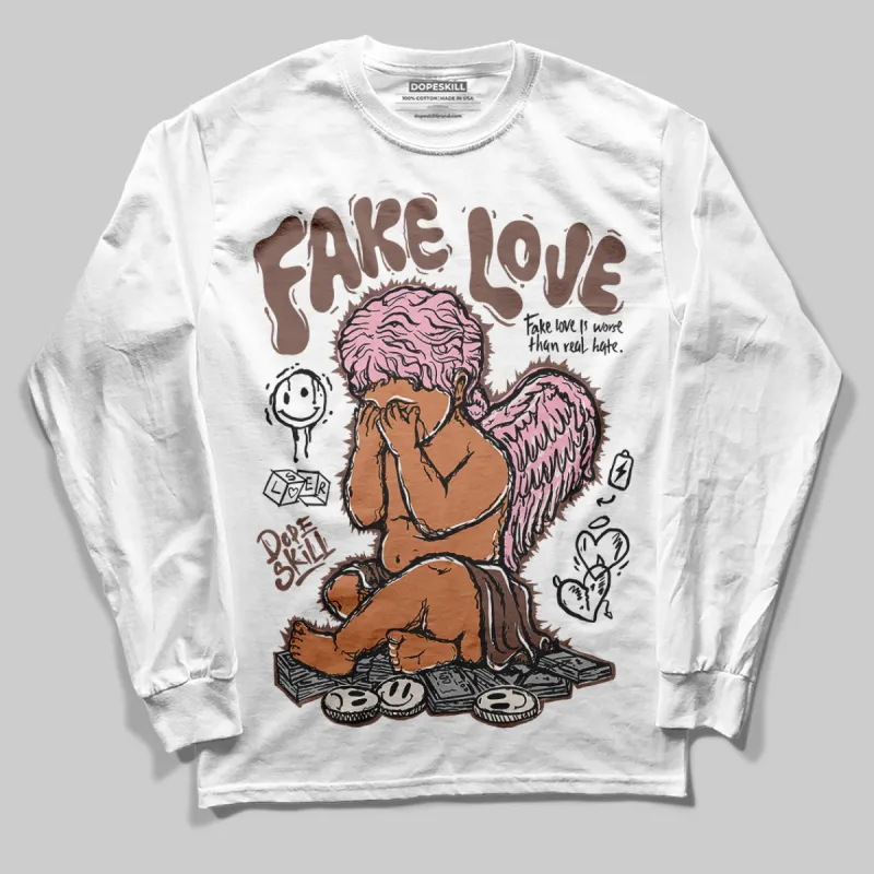 Campus 00s Dust Cargo Clear Pink DopeSkill Long Sleeve T-Shirt False Love Graphic sold by DopeSkill