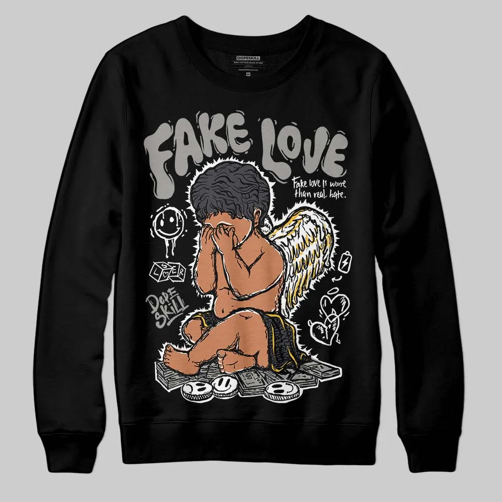 Black Cat 3s DopeSkill Sweatshirt False Love Graphic sold by DopeSkill product image thumbnail 2
