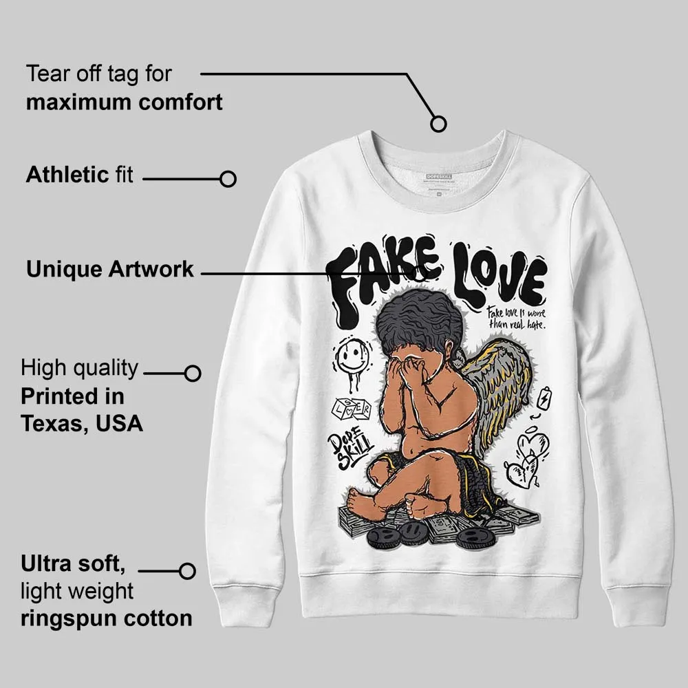 Black Cat 3s DopeSkill Sweatshirt False Love Graphic sold by DopeSkill product image thumbnail 3