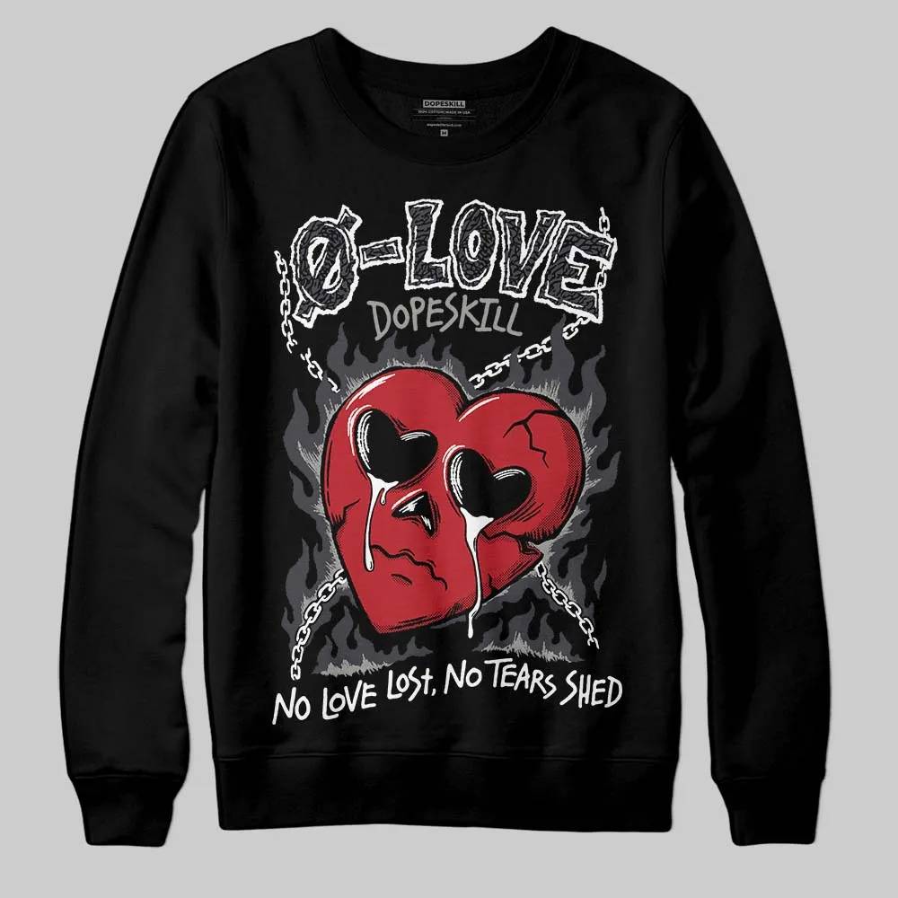 Black Cat 3s DopeSkill Sweatshirt Crying Heart Graphic sold by DopeSkill product image thumbnail 2