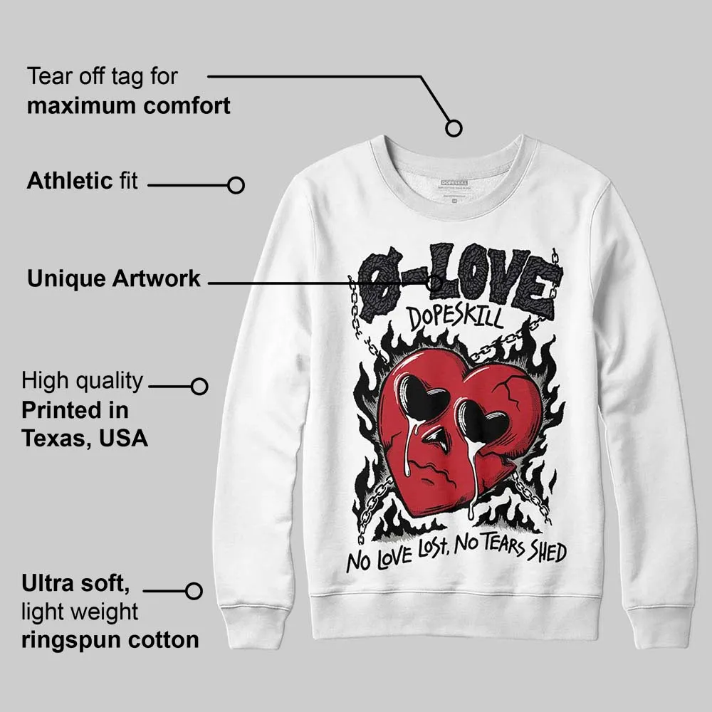 Black Cat 3s DopeSkill Sweatshirt Crying Heart Graphic sold by DopeSkill product image thumbnail 3