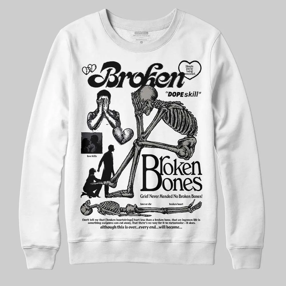 Black Cat 3s DopeSkill Sweatshirt Broken Bones Graphic sold by DopeSkill