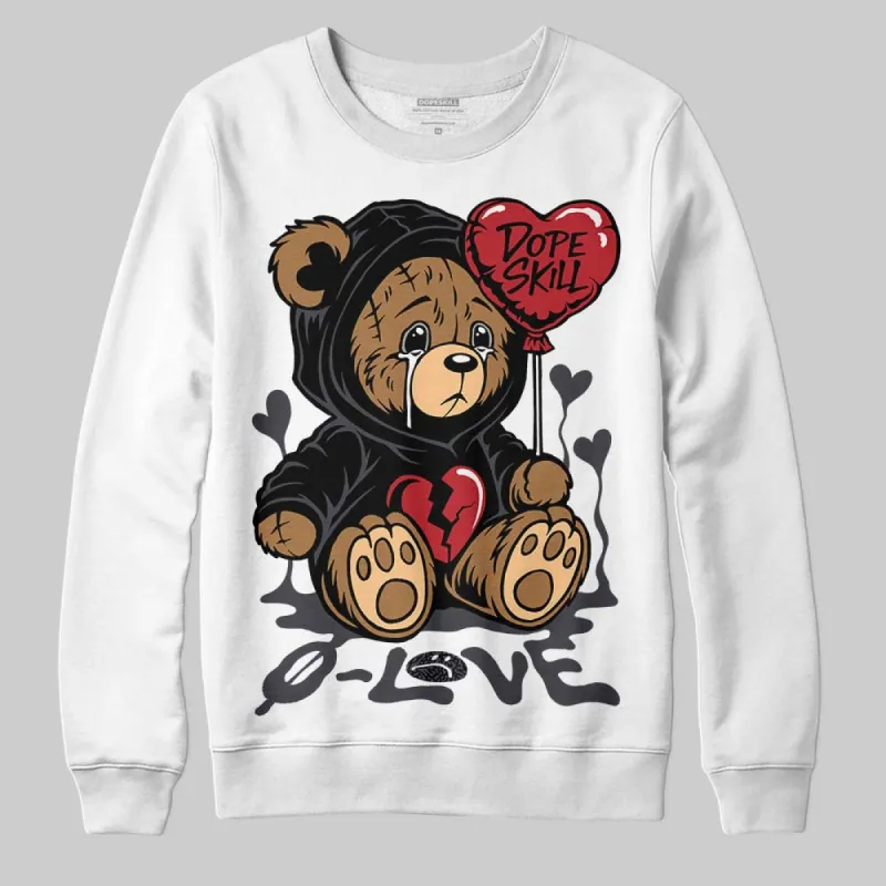 Black Cat 3s DopeSkill Sweatshirt Broken Bear Graphic sold by DopeSkill