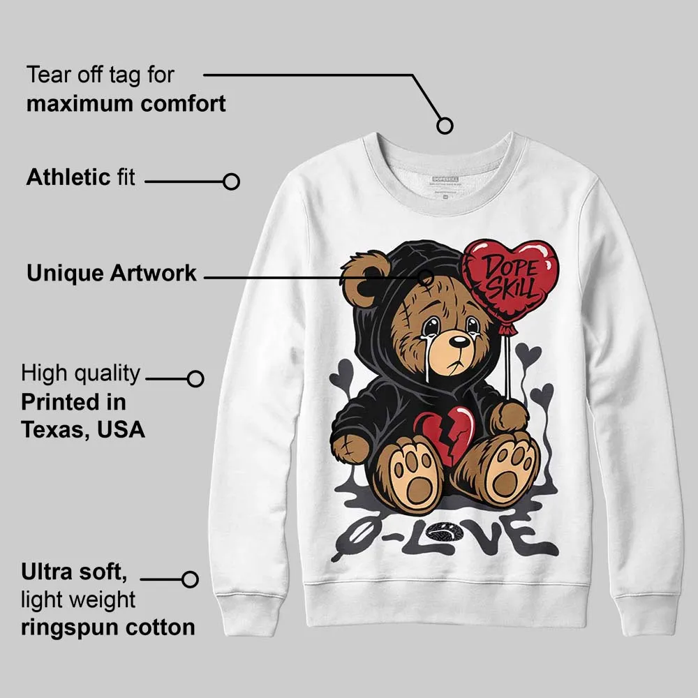 Black Cat 3s DopeSkill Sweatshirt Broken Bear Graphic sold by DopeSkill product image thumbnail 3