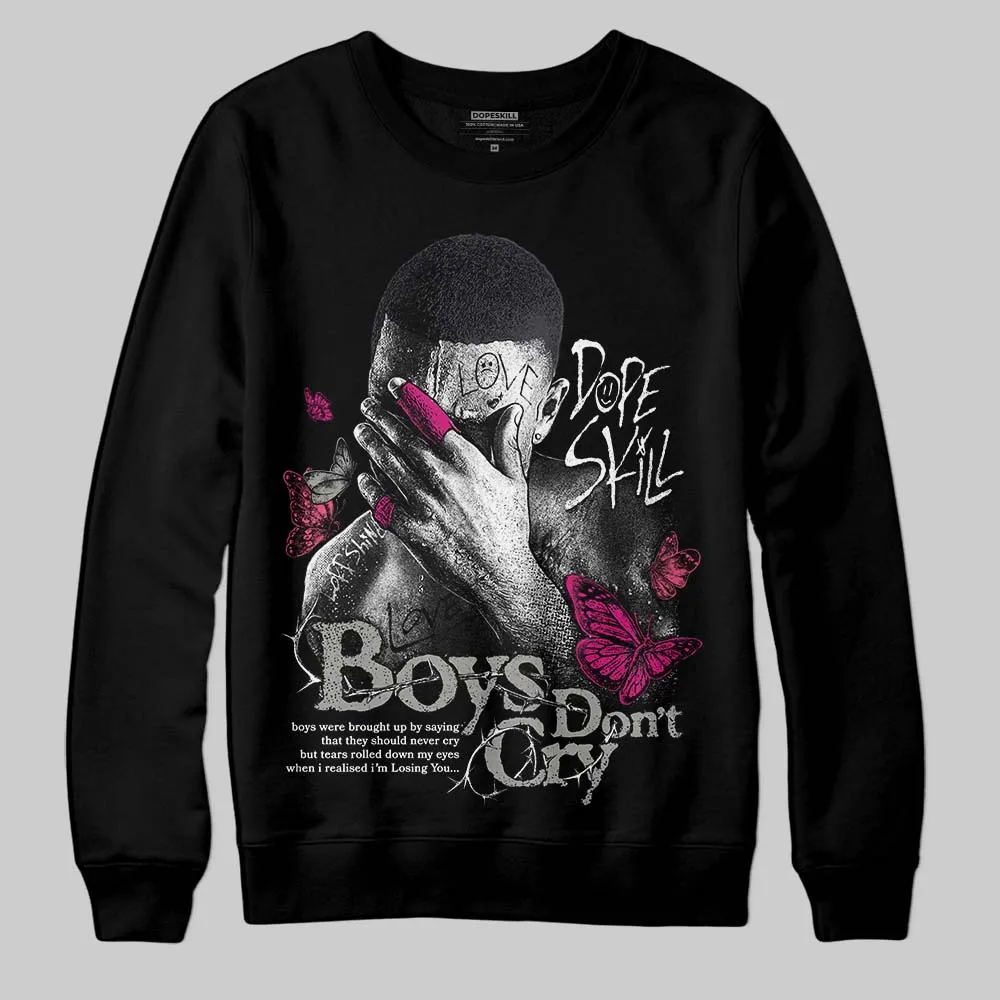 Black Cat 3s DopeSkill Sweatshirt Boys Don't Cry Graphic sold by DopeSkill product image thumbnail 2