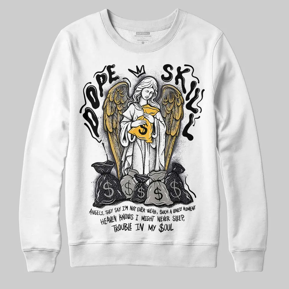 Black Cat 3s DopeSkill Sweatshirt Angels Graphic sold by DopeSkill