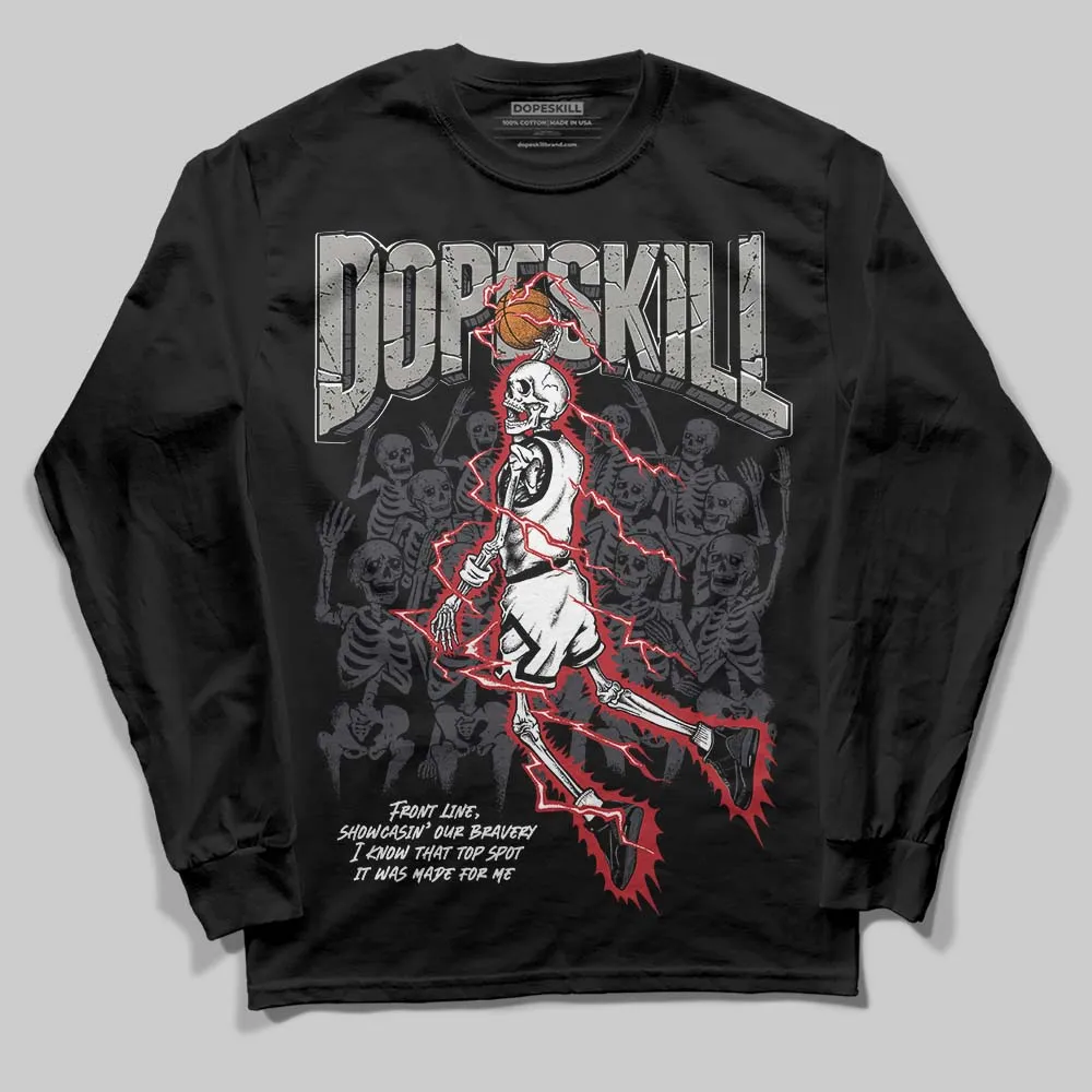 Black Cat 3s DopeSkill Long Sleeve T-Shirt Thunder Dunk Graphic sold by DopeSkill product image thumbnail 2