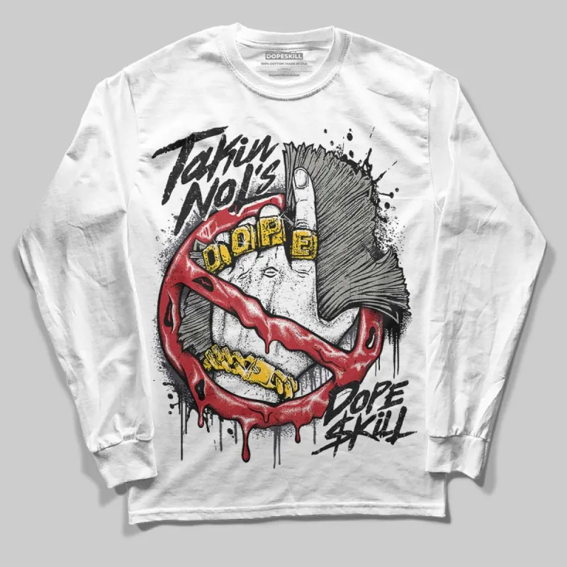 Black Cat 3s DopeSkill Long Sleeve T-Shirt Takin No L's Graphic sold by DopeSkill