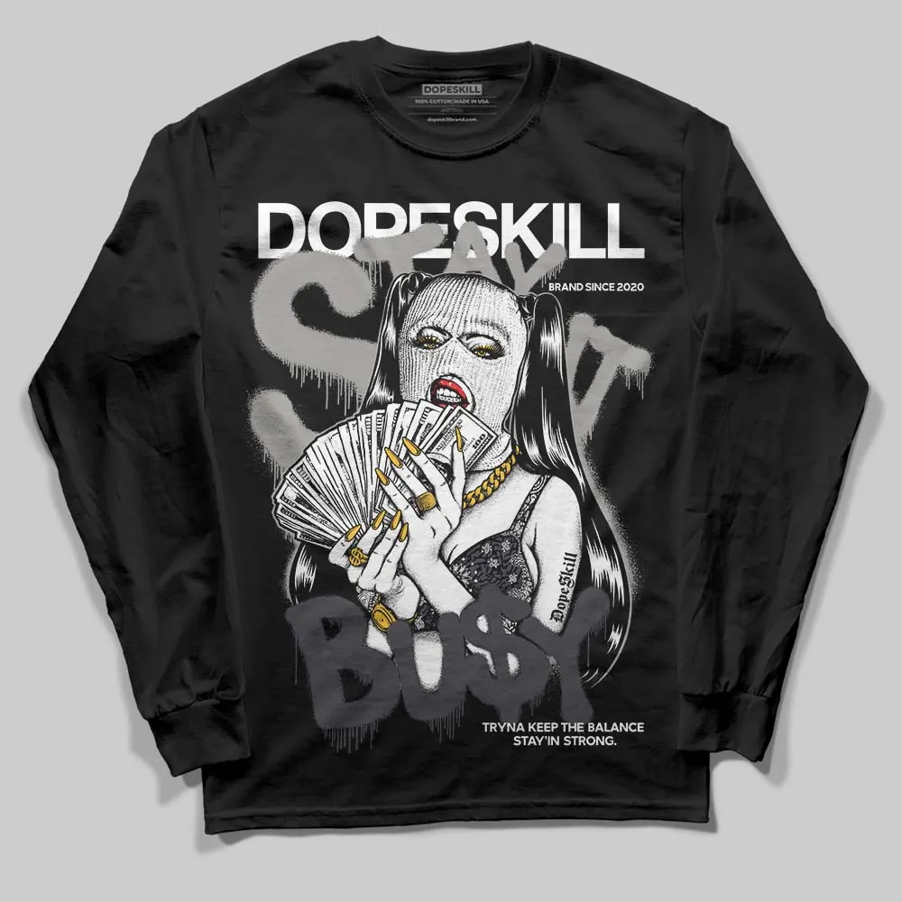 Black Cat 3s DopeSkill Long Sleeve T-Shirt Stay It Busy Graphic sold by DopeSkill product image thumbnail 2