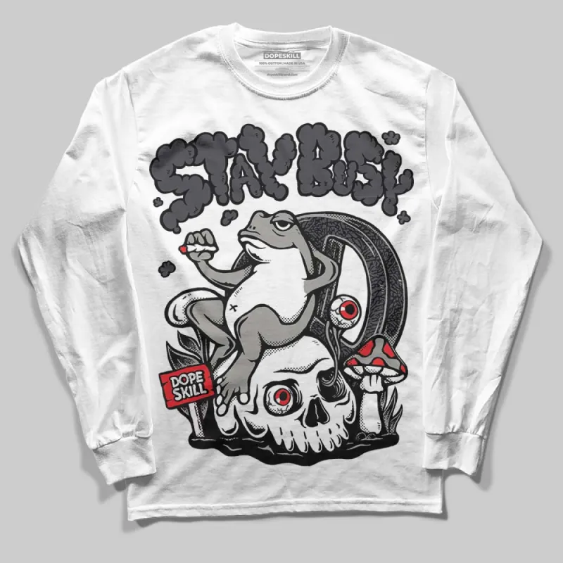 Black Cat 3s DopeSkill Long Sleeve T-Shirt Stay Busy Graphic sold by DopeSkill