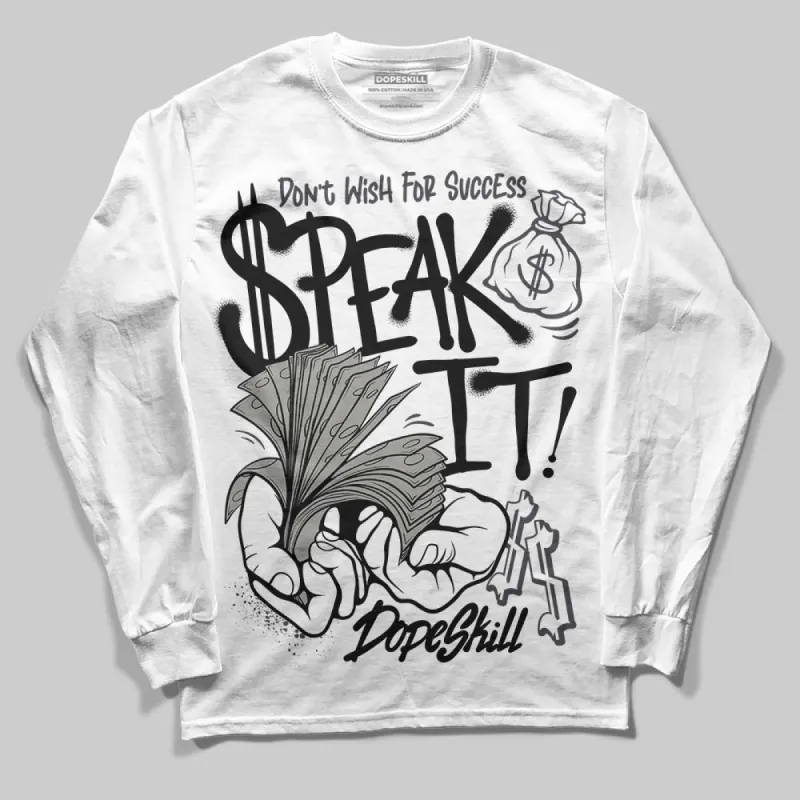 Black Cat 3s DopeSkill Long Sleeve T-Shirt Speak It Graphic sold by DopeSkill