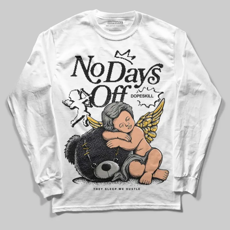 Black Cat 3s DopeSkill Long Sleeve T-Shirt New No Days Off Graphic sold by DopeSkill