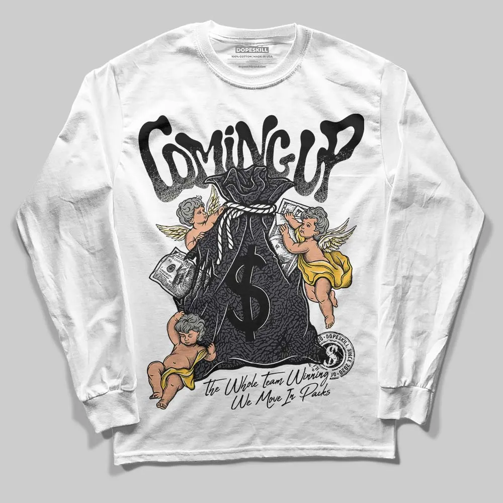 Black Cat 3s DopeSkill Long Sleeve T-Shirt Money Bag Coming Up Graphic sold by DopeSkill