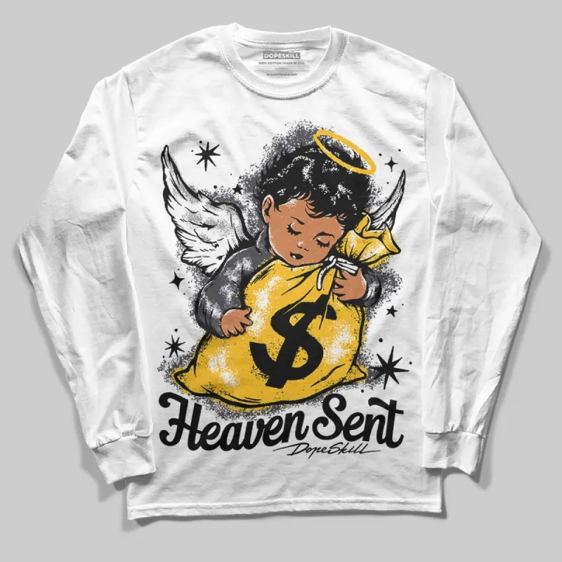 Black Cat 3s DopeSkill Long Sleeve T-Shirt Heaven Sent Graphic sold by DopeSkill