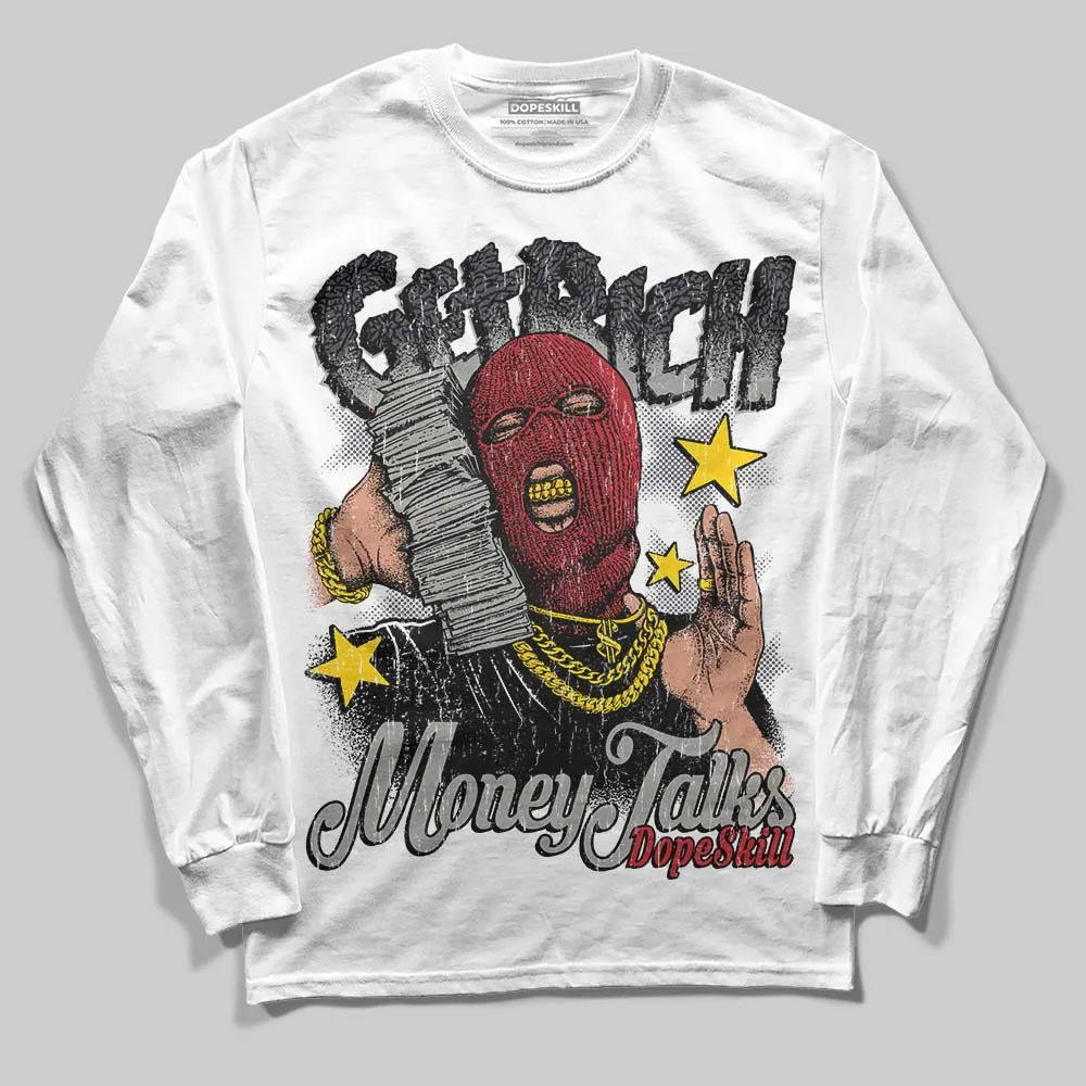 Black Cat 3s DopeSkill Long Sleeve T-Shirt Get Rich Graphic sold by DopeSkill