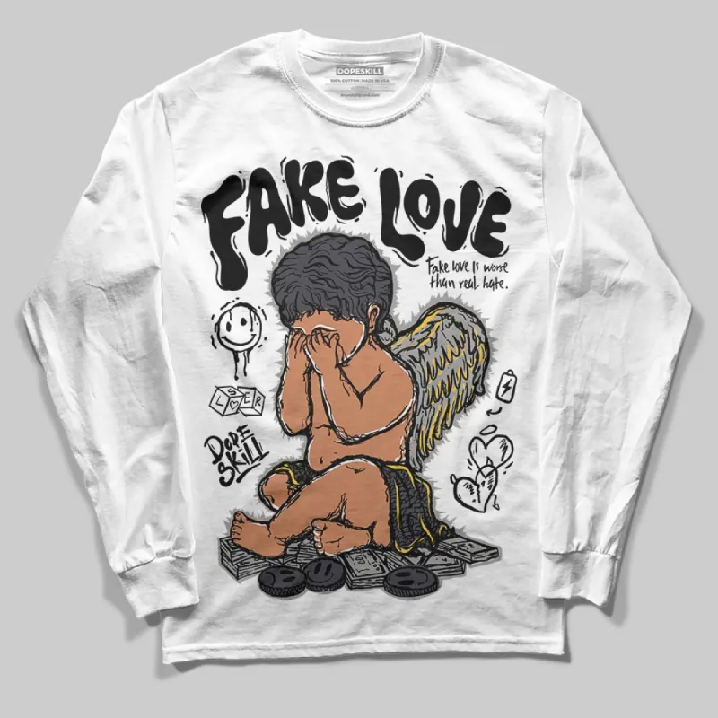 Black Cat 3s DopeSkill Long Sleeve T-Shirt False Love Graphic sold by DopeSkill