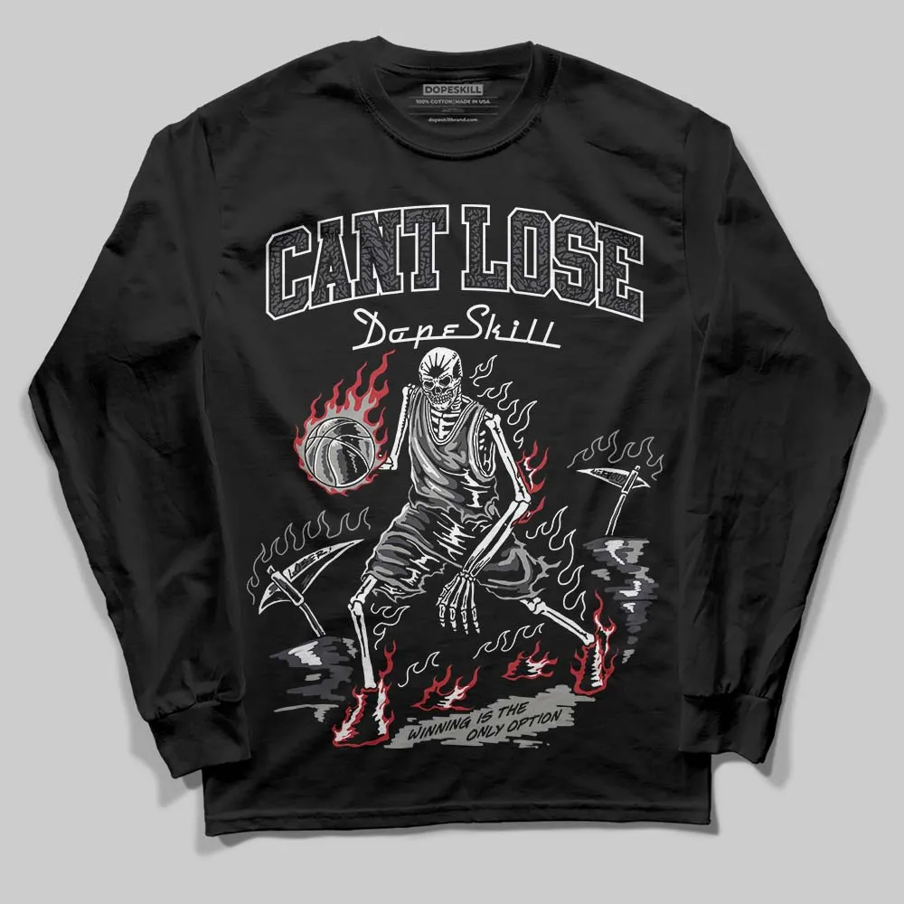 Black Cat 3s DopeSkill Long Sleeve T-Shirt Cant Lose Graphic sold by DopeSkill product image thumbnail 2