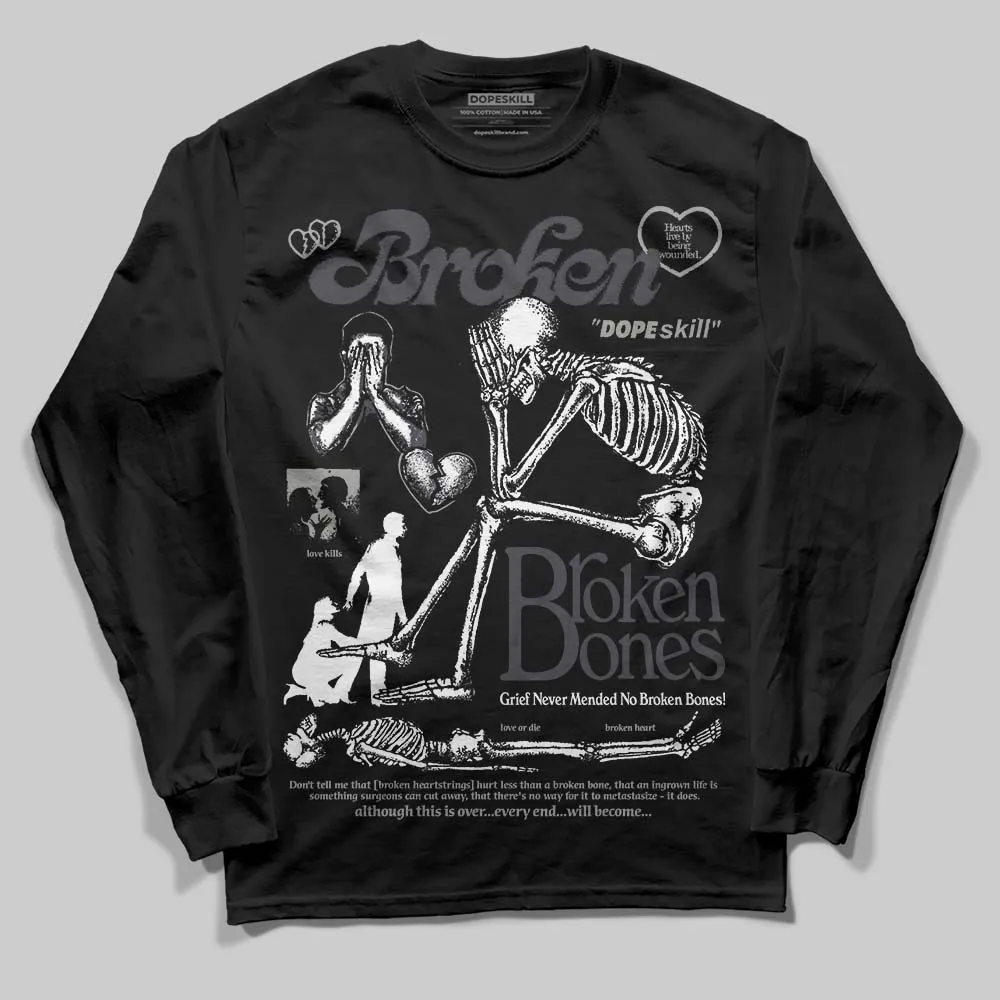Black Cat 3s DopeSkill Long Sleeve T-Shirt Broken Bones Graphic sold by DopeSkill product image thumbnail 2
