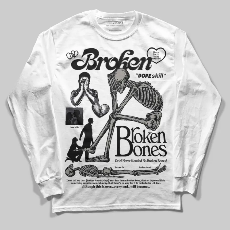 Black Cat 3s DopeSkill Long Sleeve T-Shirt Broken Bones Graphic sold by DopeSkill