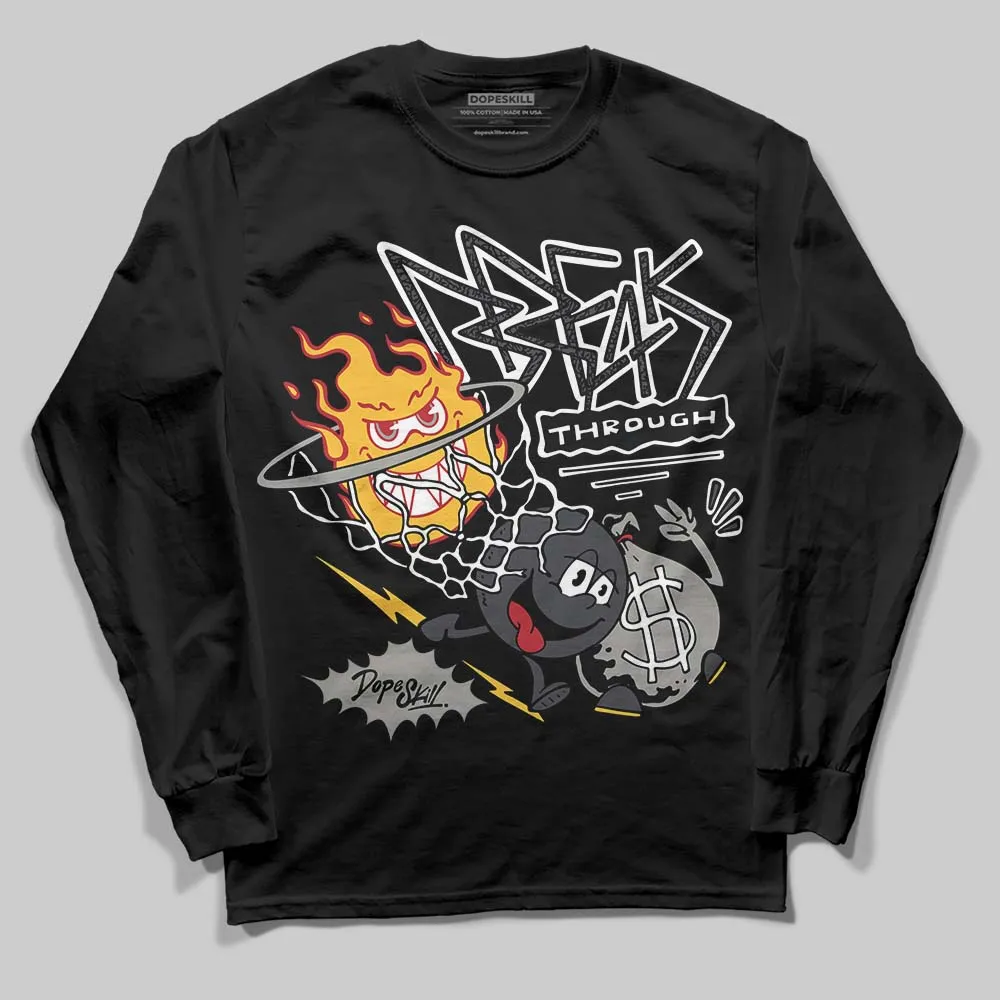 Black Cat 3s DopeSkill Long Sleeve T-Shirt Break Through Graphic sold by DopeSkill product image thumbnail 2