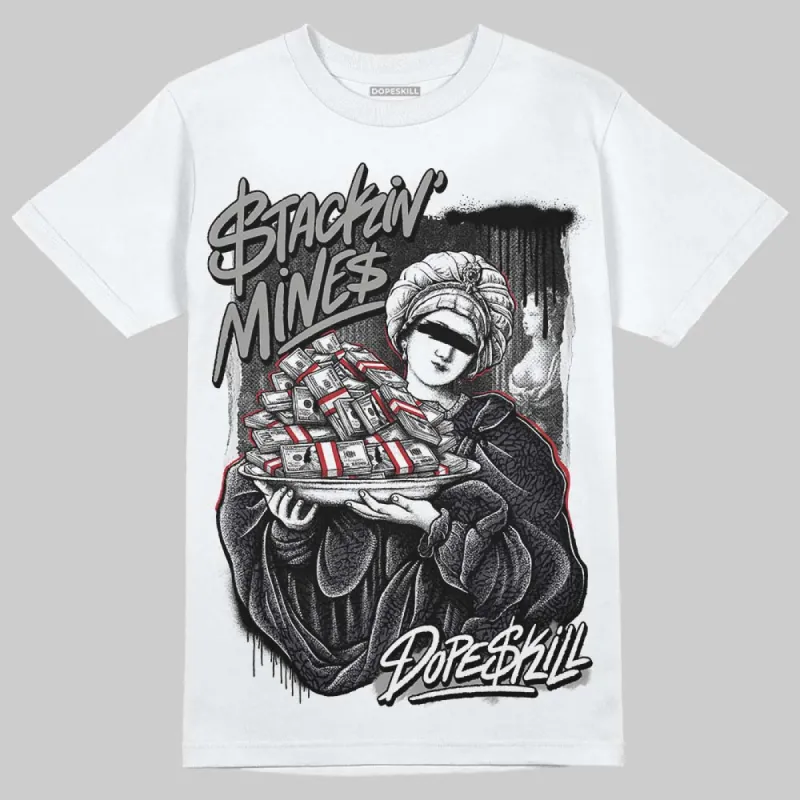 Black Cat 3s DopeSkill T-Shirt Stackin Mines Graphic sold by DopeSkill