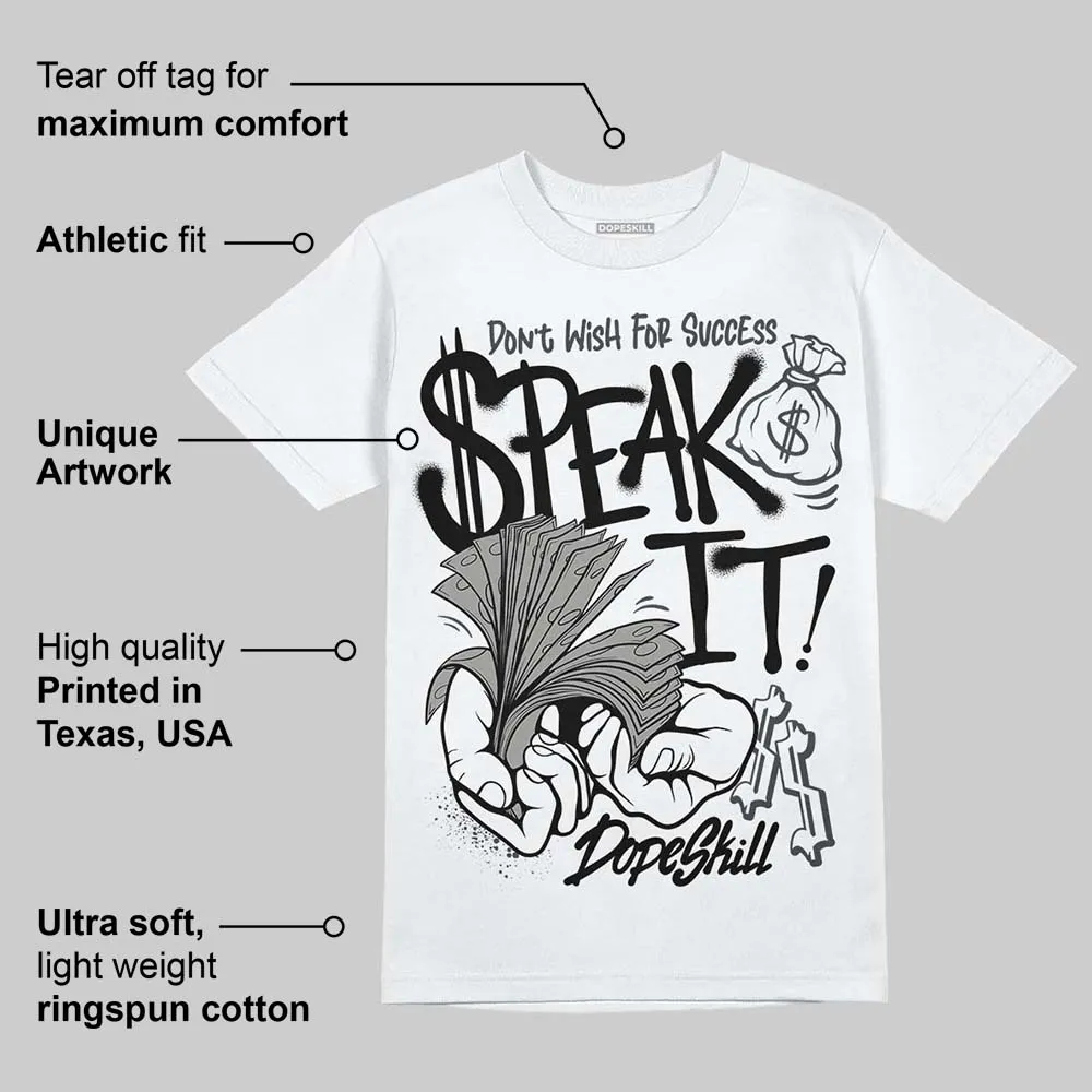 Black Cat 3s DopeSkill T-Shirt Speak It Graphic sold by DopeSkill product image thumbnail 3