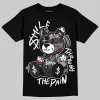 Black Cat 3s DopeSkill T-Shirt Smile Through The Pain Graphic sold by DopeSkill