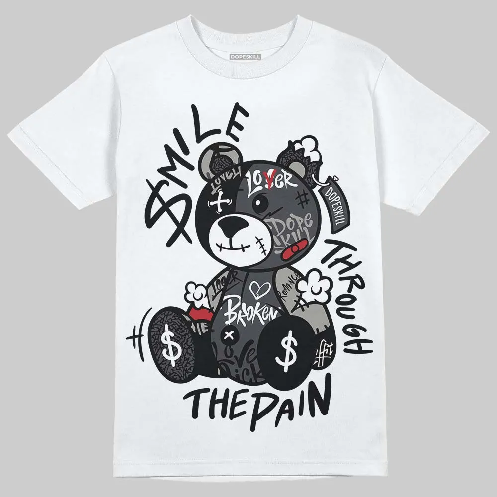 Black Cat 3s DopeSkill T-Shirt Smile Through The Pain Graphic sold by DopeSkill