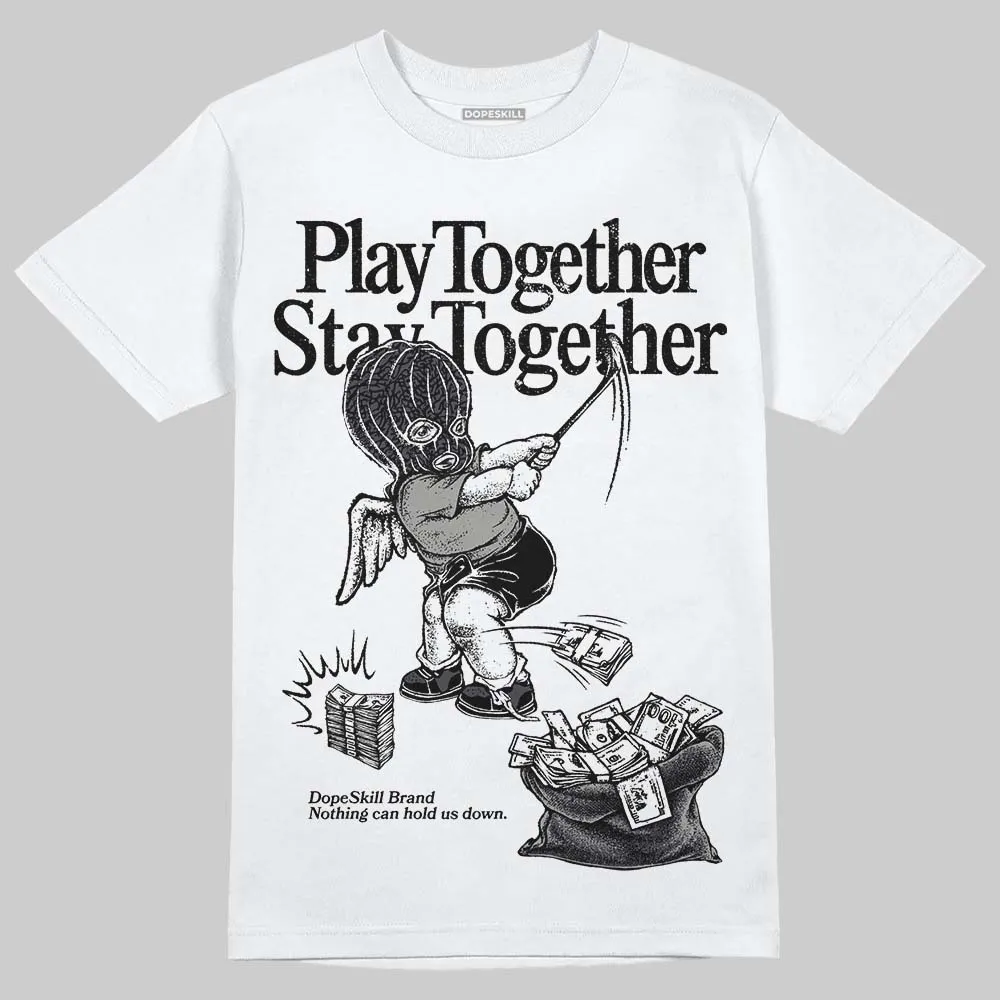 Black Cat 3s DopeSkill T-Shirt Play together, Stay together Graphic sold by DopeSkill